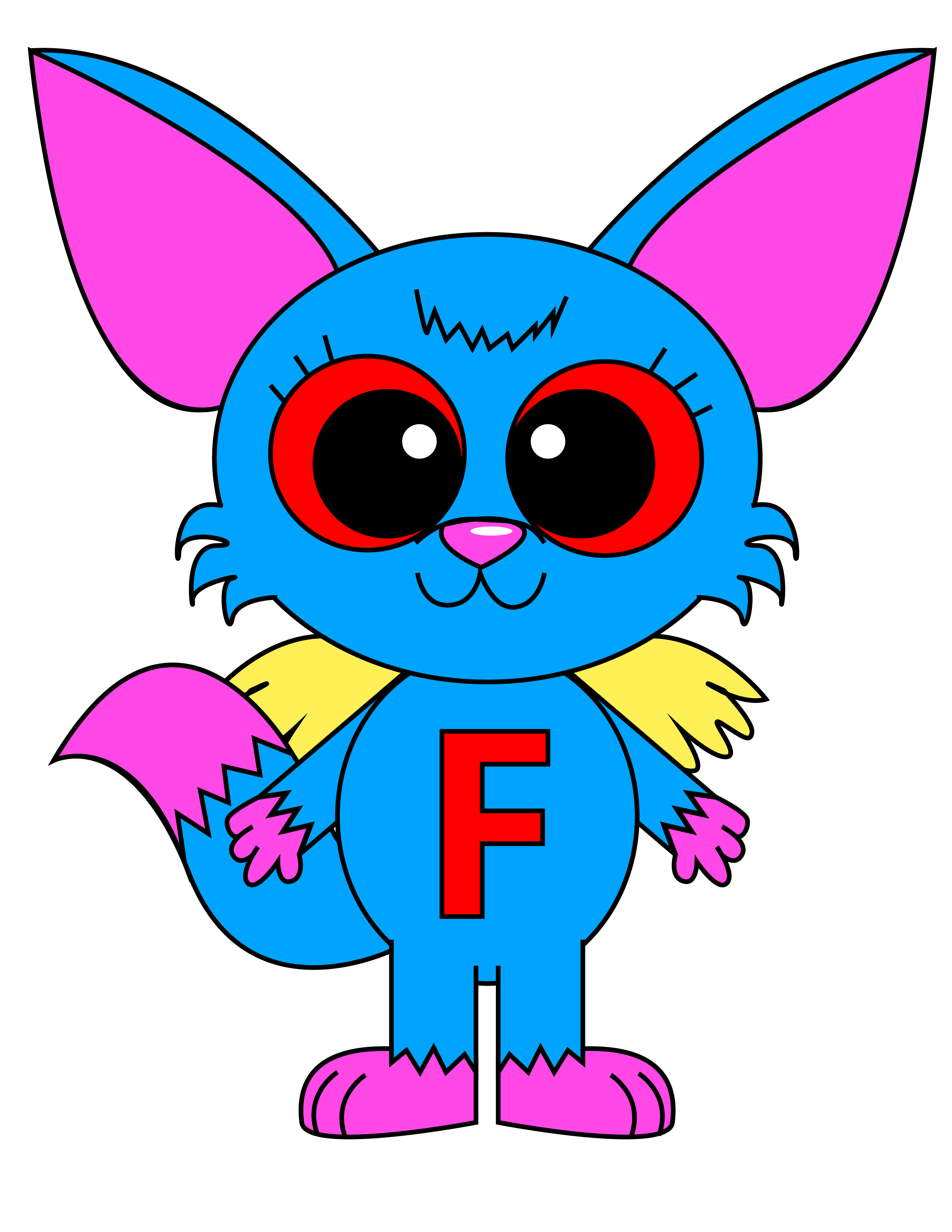 Letter Critter F